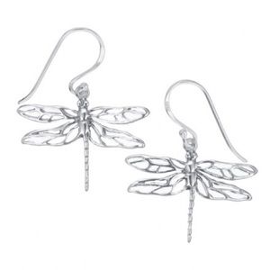 Sterling Silver Dragonfly Earrings